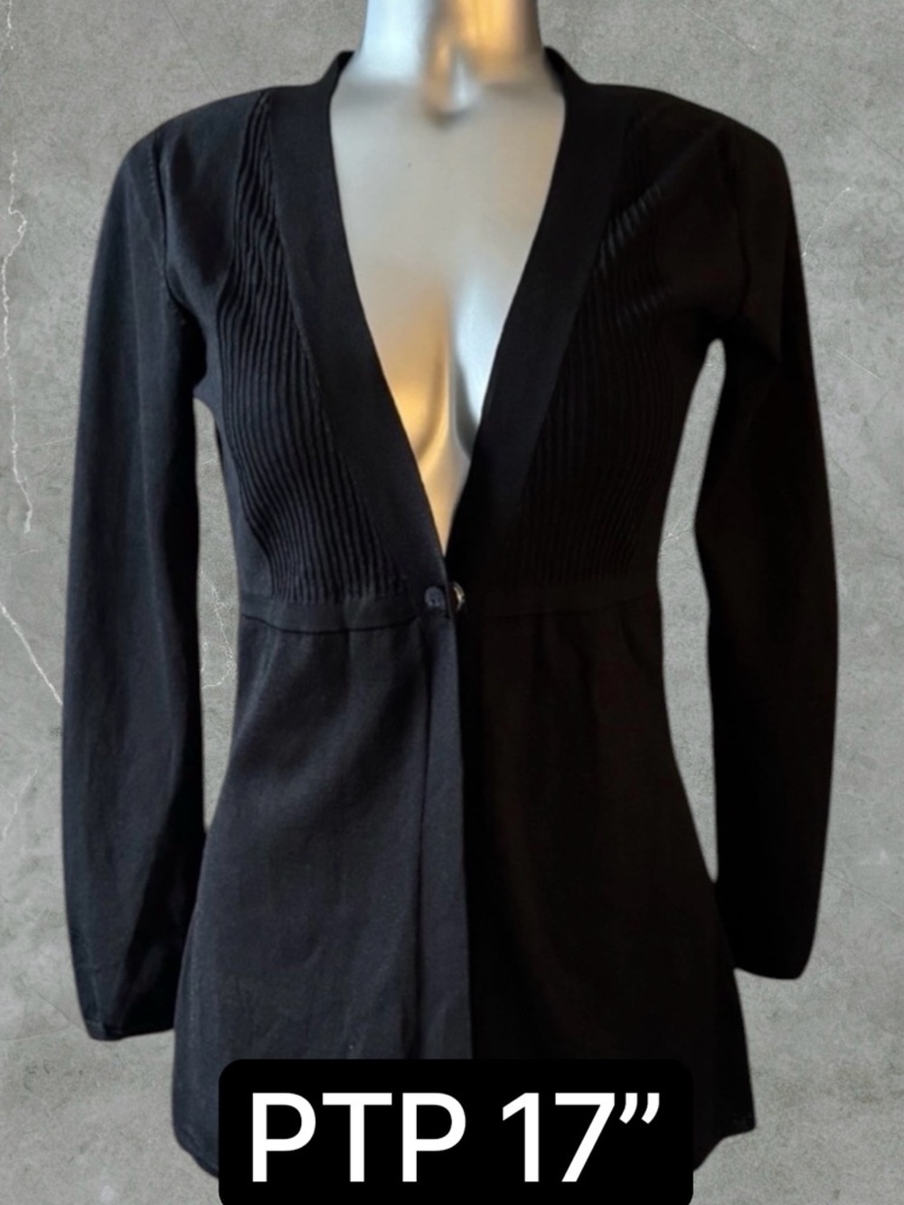 2 for $30 πPetite | Jones Wear Elegant Lightweight Black Cardigan